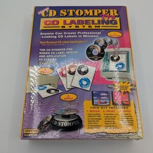 CD Stomper Pro CD Labeling System Kit Design Print Apply Professional Look